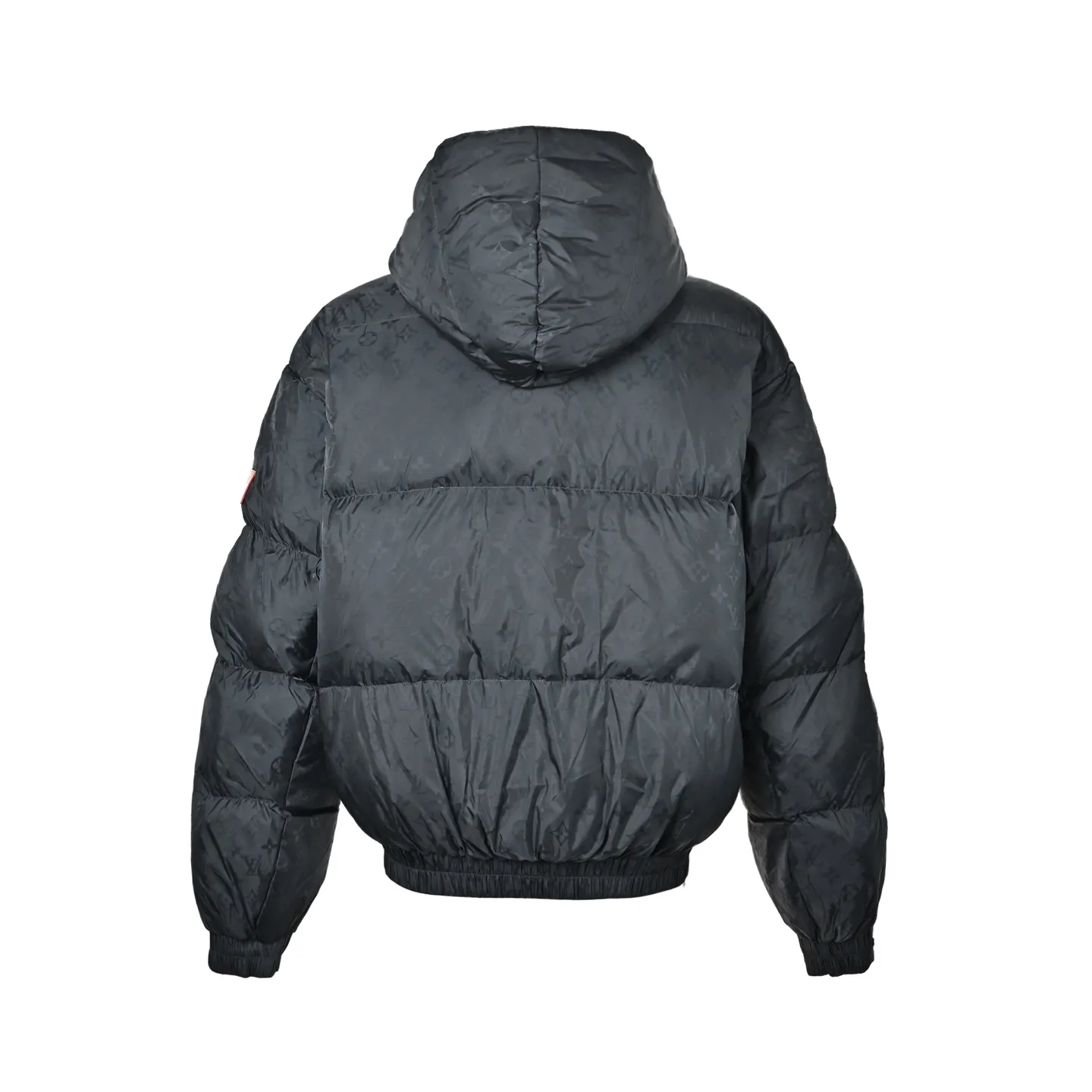 Louis Vuitton/Louis Vuitton Ski Series Full Print Jacquard Lambswool Hooded Down Cotton Jacket